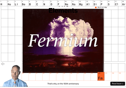 Periodic Table of Elements issue, Bloomberg Mag