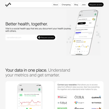 Vital | Optimize Your Health with Friends
