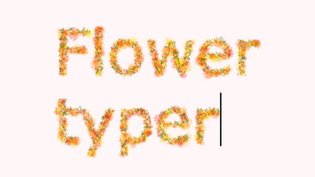 Flower Typer Three.js - Demo #3