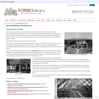 Library Building and Architecture | Forbes Library