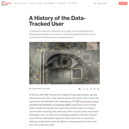 A History of the Data-Tracked User