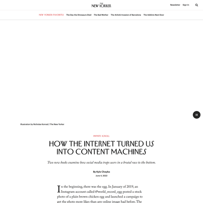 How the Internet Turned Us Into Content Machines