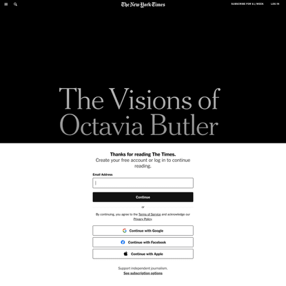 The Visions of Octavia Butler