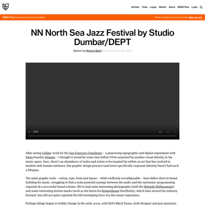 North Sea Jazz Festival by Studio Dumbar/DEPT — BP&amp;O
