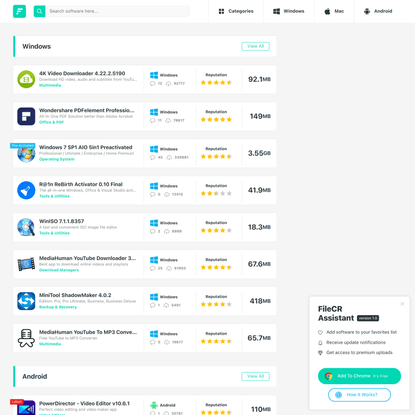 FileCR - THE BIGGEST SOFTWARE STORE