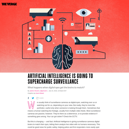 Artificial intelligence is going to supercharge surveillance