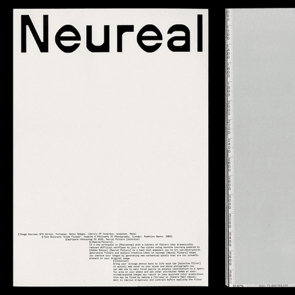 Laura Csocsán on Instagram: “The book Neureal features an exploration of AI software that was tested on a series of images....