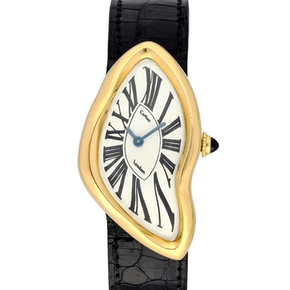 @willseum on Instagram: “Cartier Crash Watch 1967 Leather, steel, 18k gold
43mm x 25mm (case)”