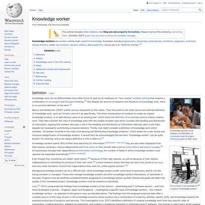 Knowledge worker - Wikipedia