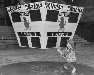 Kansas State, Allen Field House scoreboard, 1955