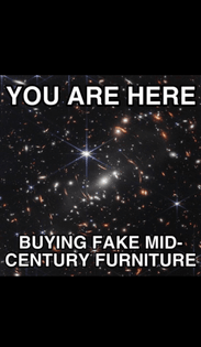 Fake mid-century furniture