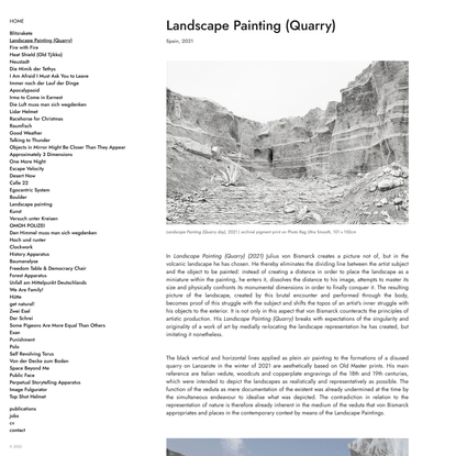 Landscape Painting (Quarry) : juliusvonbismarck.com