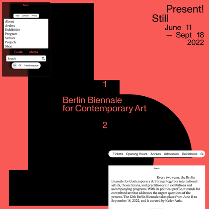 12th Berlin Biennale for Contemporary Art