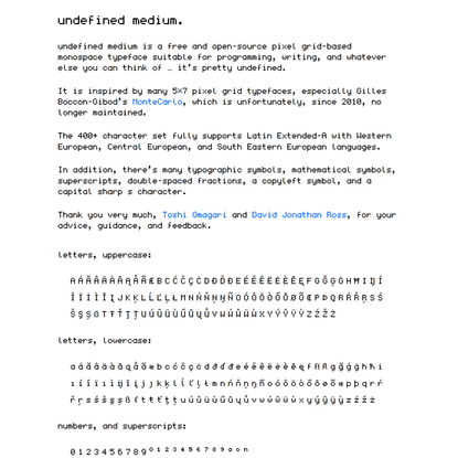 open source typefaces — Are.na