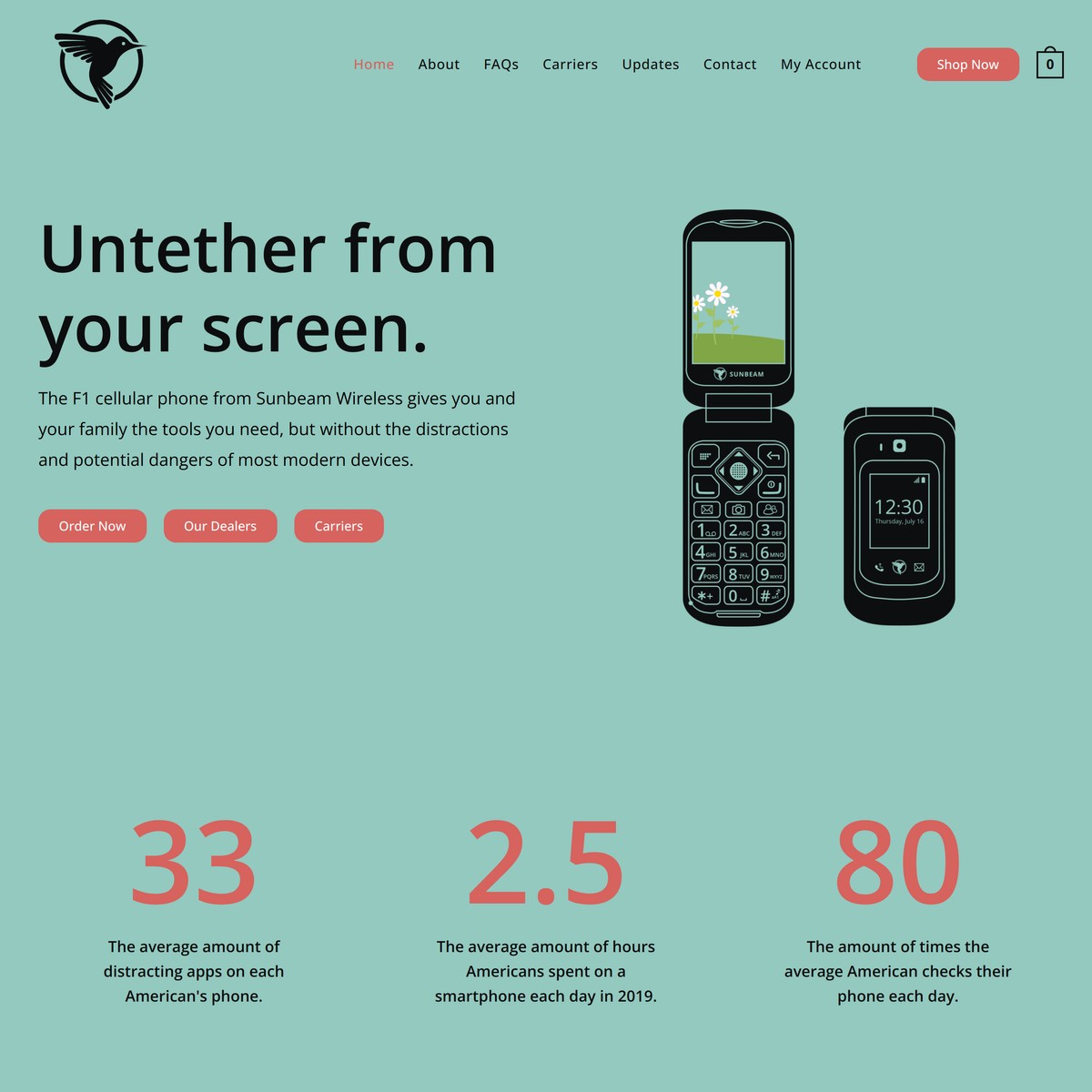 The F1 Cellular Phone Sunbeam Wireless The tools your family needs