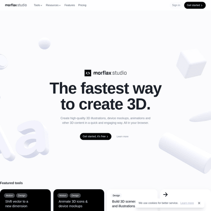 Morflax studio - The Easiest 3D design platform