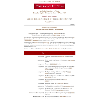 Renascence Editions