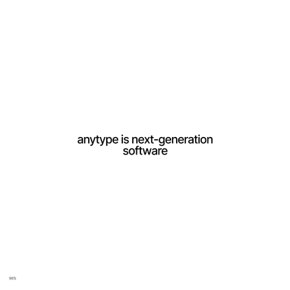 Anytype — operating system for life