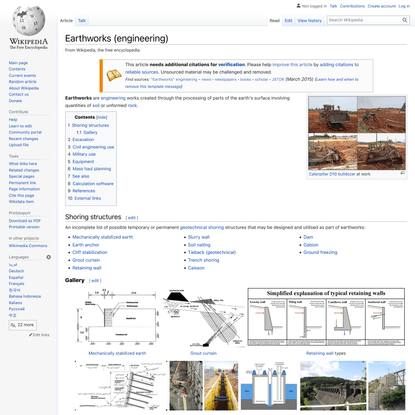 Earthworks (engineering) - Wikipedia