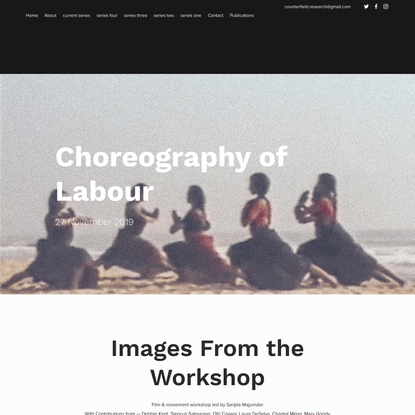 Choreography of Labour | counterfield