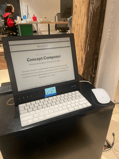 Concept Composer in E-Ink