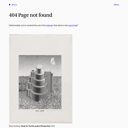 404 Page not found — Eric Li