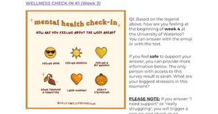 sarah's wellness check-in format / sarah madoka currie F2022