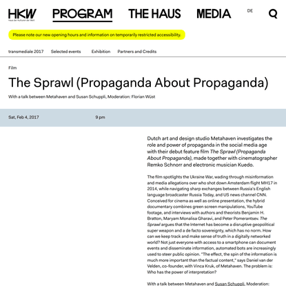 The Sprawl (Propaganda About Propaganda)