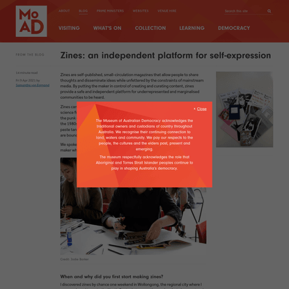 Zines: an independent platform for self-expression