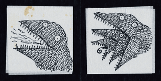 The Napkin Art of Tim Burton