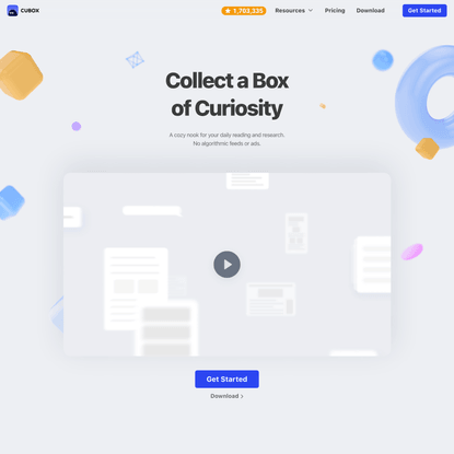 Cubox - Collect a Box of Curiosity