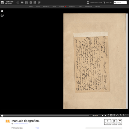 Manuale tipografico. : Giambattista Bodoni : Free Download, Borrow, and Streaming : Internet Archive
