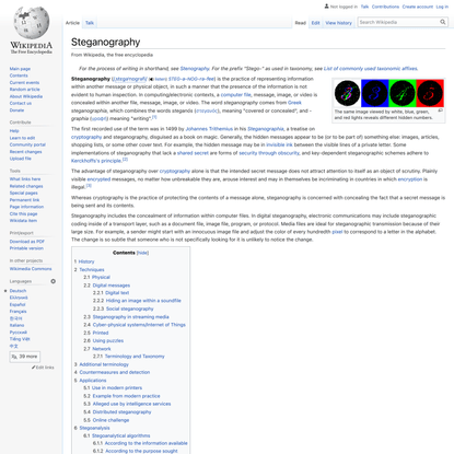 Steganography - Wikipedia