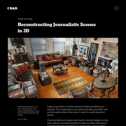 Reconstructing Journalistic Scenes in 3D