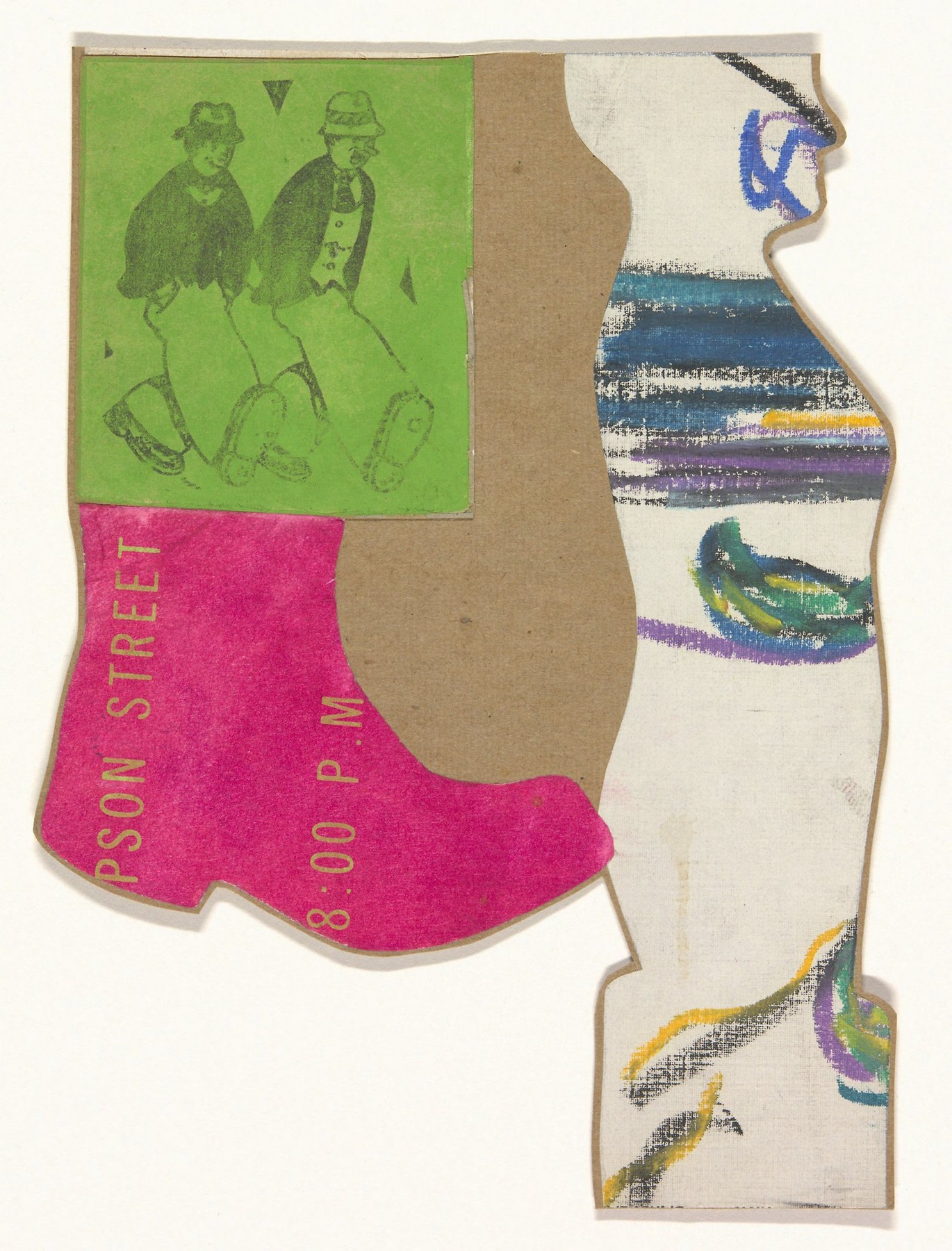 Ray Johnson, Untitled (Pink Boot), 1955