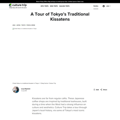 A Tour of Tokyo’s Traditional Kissatens