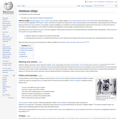 Noblesse oblige - Wikipedia
