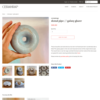 donut pipe // galaxy glazer