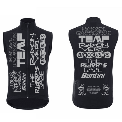 Velo Temp on Instagram: ”“I no longer despair” cycling vest we designed for @hanselgrotesque It collects logos from friends ...