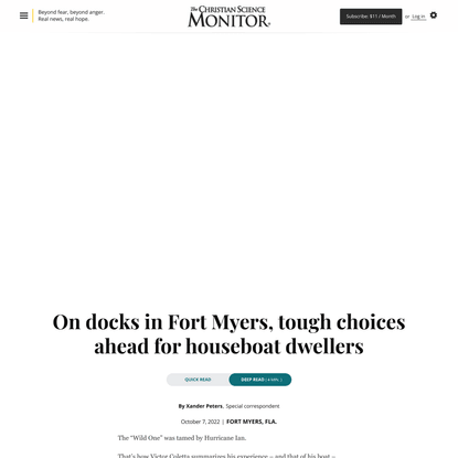 On docks in Fort Myers, tough choices ahead for houseboat dwellers