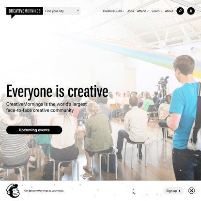 CreativeMornings | Breakfast lecture series for the creative community