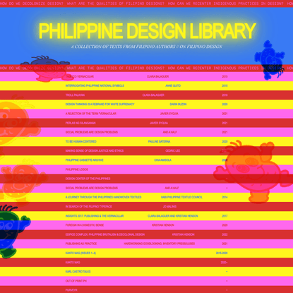 PHILIPPINE.DESIGN LIBRARY