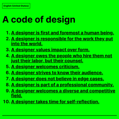 Code of Design