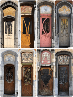 Art Nouveau Doors in Brussels