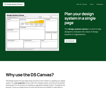 Design System Canvas — Download Now!
