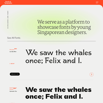 Typefaces – Death of Typography