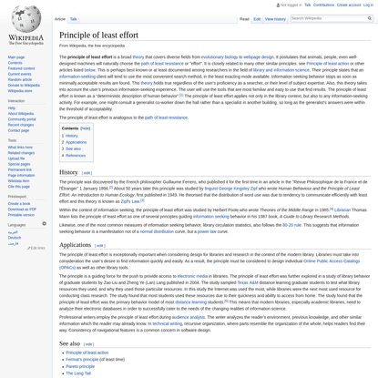 Principle of least effort - Wikipedia