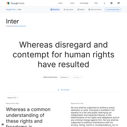 Google Fonts: Inter