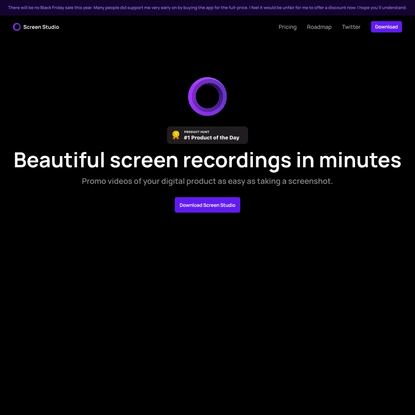Screen Studio | Beautiful screen recordings in minutes