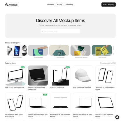 Mockup Items - Artboard Studio